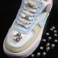 24 Letter Holes Shoelace Buckle Metal Shoelaces AF1 Shoelaces Buckle Accessories Metal Lace Lock DIY Sneaker Metal Lace Buckle. 