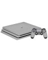 PS4 Carbon Fiber Texture Skin - Silver. 