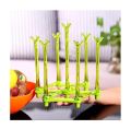 Beautiful Shape Folding Glass Stand Space Saver Glass Rack Foldable Glass Holder Basic Kitchen Utensil-Assorted Colors. 