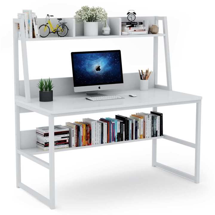 48"%20Computer%20Desk%20with%20Hutch%20and%20Bookshelf%20New%20Arrival%20Stylish%20Table%20Workstation%20for%20Home%20Office(Customised)%20-%20Image%205