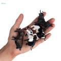 12x Mini Cow Models Craft Educational Learning Toys Cattle Figurine for Classrooms Rewards Kids Toy. 
