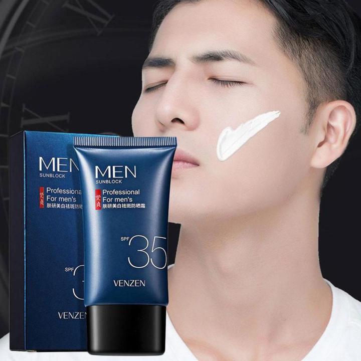 Venzen Sunscreen Cream SPF35 Moisturizing Anti-Aging Body Skin Sunscreen Foe Mens 40g FZ45855