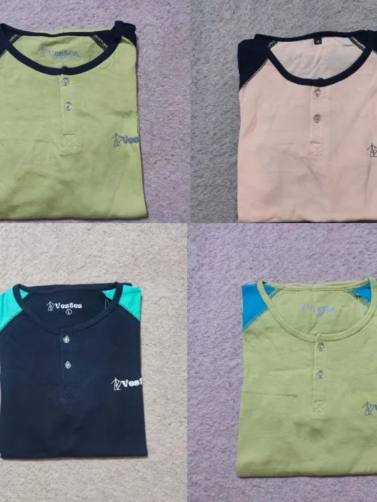 %5BPack%20of%204%5D%20Raglan%202%20colors%20button%20Full%20sleeves%20T%20shirts%20for%20men%20and%20women%20Random%20Colors%20-%20Image%204