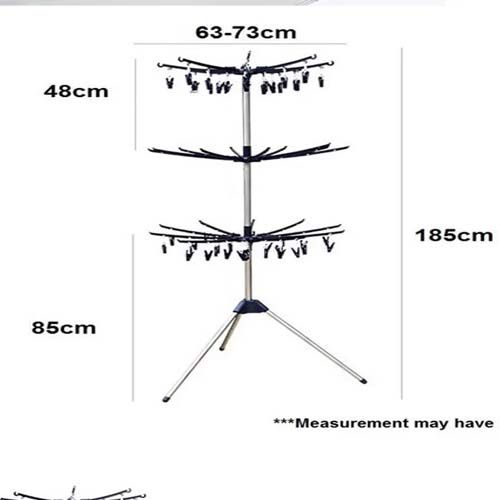 3 Tier MD9016 Foldable Cloth Hanger & Drying Rack Outdoor & Indoor Use