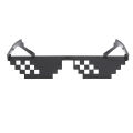 Spoof Funny Toys Polygonal Photo Props Mosaic Glasses Thug Life Sunglasses Pixel Glasses. 