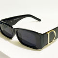 D-Shaped Vintage Rectangle Sunglasses For Women - Trendy Square Sun glasses For Men / Unisex. 