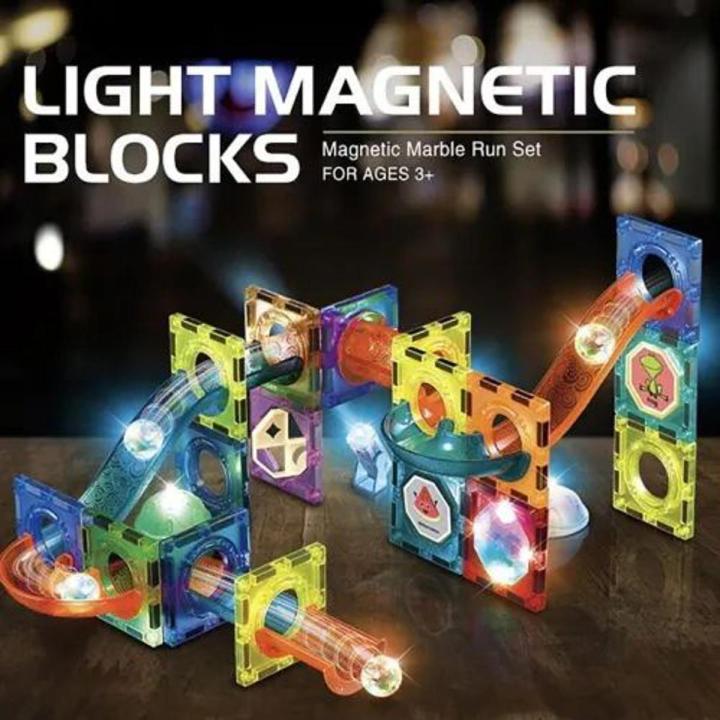 DIGE 49PCS LIGHT MAGNETIC BLOCKS (Magnetic Marble Run set)