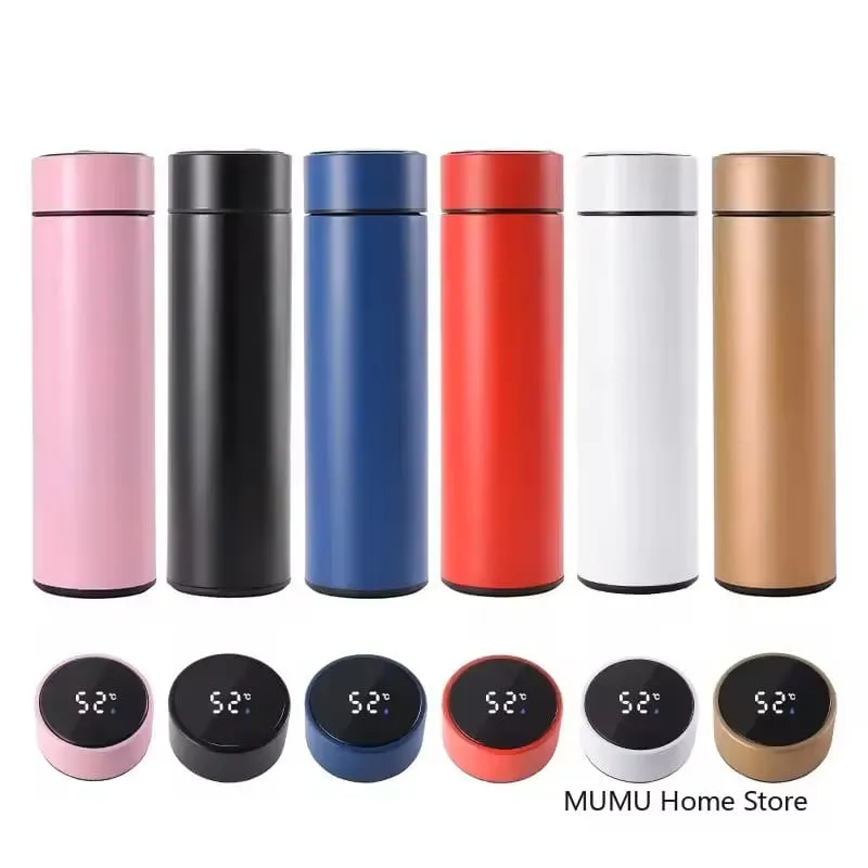 500ml LED Temperature Water Bottle