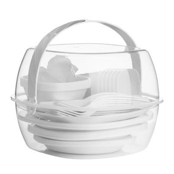 51pc Clear Picnic Set