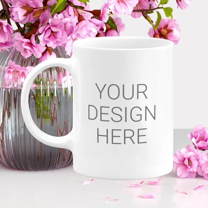 Mug. Add 11oz Personalized Ceramic Coffee Mug White - add your own logo, text ...