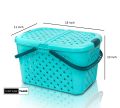 Multipurpose Medium Plastic Carry Basket-Portable Baby Nursery Storage Organizer Laundry Basket-High Quality Picnic Basket-Pet Cat Kitten Dog Puppy Basket. 