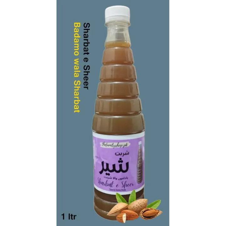 Homemade Badamo wala Sharbat - Sharbat e Sheer - 1 litr