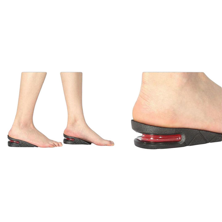 1 Pair Men Women Half Lift Height Increase Insoles 5cm Invisible Shoes Heel Taller Pads