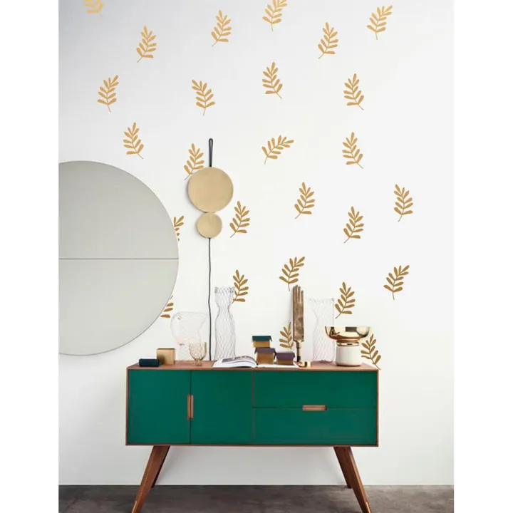 Autumn%20leaves%20decal,%20Gold%20leaves%20wall%20decal,%20Nature%20wall%20decal,%20Fall%20wall%20decals%20(12%20Pieces)%20-%20Image%202