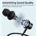QCY C2 Wireless Headphones Magnetic Sports Earphones 50H Long Standby Headset Bluetooth 5.2 Neckband Earbuds Semi-in Ear. 