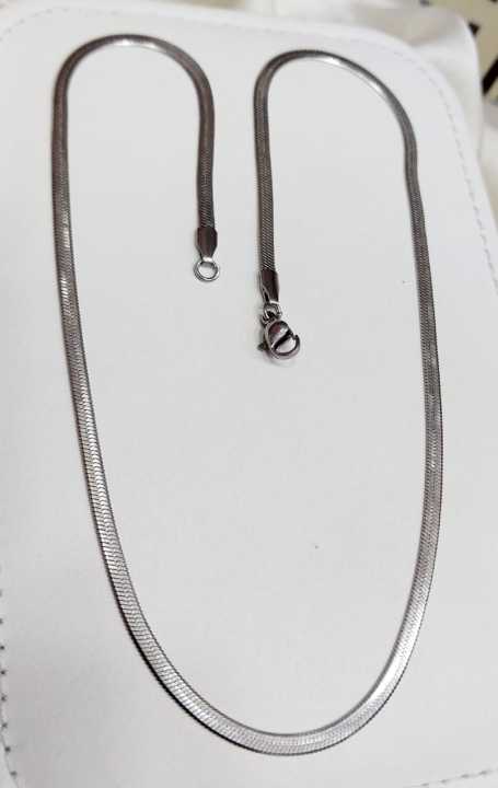 Silver Snake steel Chains
