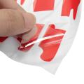 8"x 23" Car Vinyl Hood Body Side Tire Tread Decal Sticker Graphic Truck SUV Auto Red tool. 