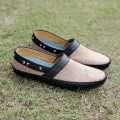 Sack Textured In Black Synthetic Leather Loafer Shoes By Importia. 