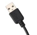 USB to 5.5mm DC Jack Power Cable – Quick, Portable Charging Solution (Black). 