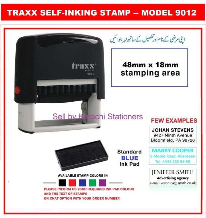 Traxx%209012%20Customize%20Self-Inking%20Stamp%20Rubber%20stamp%20customized%20stamp%20with%20your%20own%20detail%20(Impression%20size%2048%20mm%20x%2014%20mm)%20-%20Image%202
