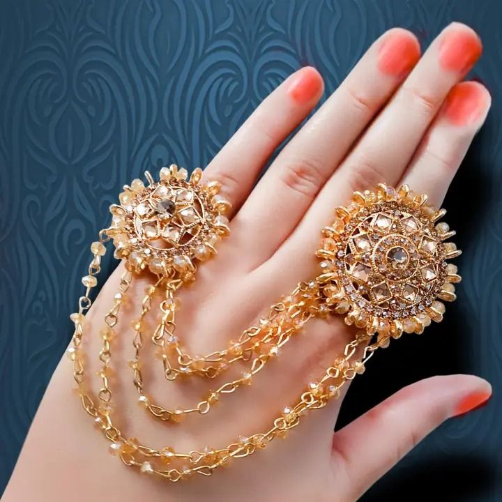 Big Double Finger Rings for girls rings for girls stylish new design Ring for women rings for girls Daraz.pk