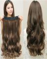 30 Inches 5 Clips In Zero Tangle Long Curly Hair Extension - Natural Brown. 