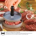 MEGON Burger Press + 150pcs Non-Stick Wax Discs | Handmade Aluminium Patty Maker Quarter Pounder for Making Perfect Hamburger Patties Shop Easy. 
