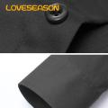 Men Polyester Shirt Men's Formal Business Shirt Slim Fit Plus Size Breathable Office Top Lightweight Men Shirt. 