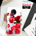 Tecno Spark 6 Back Cover For Girls - Love - 2Gud Soft Case Cover. 