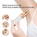 Mini Electric Hair Remover Cute Lipstick Shape Face Body Hair Removal Machine for Women Facial Hair Removal Shaver(White). 
