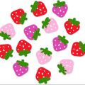STRAWBERRY SHAPE FELT CUT OUT. 