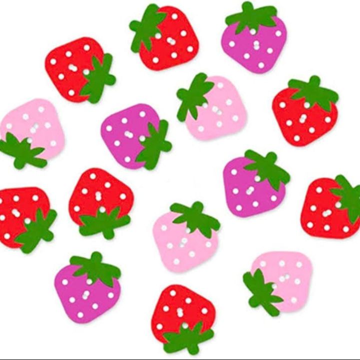 STRAWBERRY SHAPE FELT CUT OUT