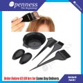 4 PCS Professional Salon Hair Coloring Dyeing Kit Hair Dye Brush and Bowl Set - Dye Brush & Comb/Mixing Bowl/Tint Tool. 