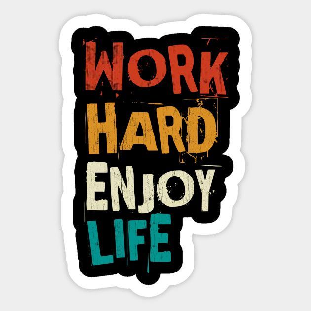 Work Hard Sticker - Sticker for Laptop and Mobile - 3 inch x 3 inch ...