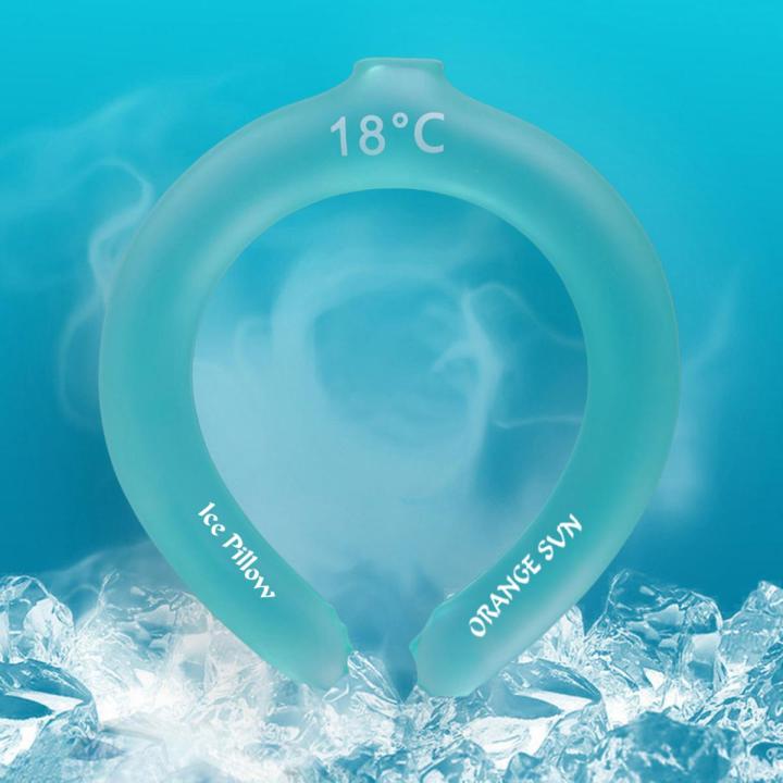 Ice Neckband No Battery Required Wearable Ice Neck Cooling Tube Neck Cooler