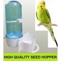 Blue Birds Plastic Feeder Large Bird Pet Drinker Feeder Waterer Clip for Aviary Budgie Lovebird Bird Feeder Farming Equipment Bird Drink Water Bottle (1 Pc) (1 PC). 