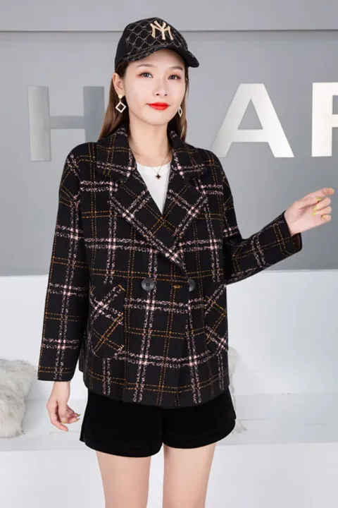 Yfashion%20Women%20Short%20Pea%20Coat%20Retro%20Trendy%20Plaid%20Suit%20Collar%20Coat%20Elegant%20%20Fit%20Single-breasted%20Warm%20Jacket%20color%20-%20Image%206
