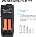TrustFire TR-001 Battery Charger 3.0V and 4.2V for Rechargeable Batteries Li-ion IMR LiFePO4 10440 14500 16340 17670 18500 18650 18350 AC/DC Multi-functional Lithium Charger (TR001 Black). 
