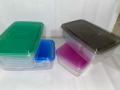 IKEA STYLE FOOD CONTAINERS, THUMB LOCK FOOD CONTAINER, STACKABLE PLASTIC STORAGE BOXES ( 4000ml, 7PC SET). 