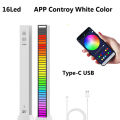 32 LEDS Smart RGB Light Bar LED Light Music Rhythm Ambient Pickup Lamp With App Control For TV Compute Gaming Desktop Decor. 