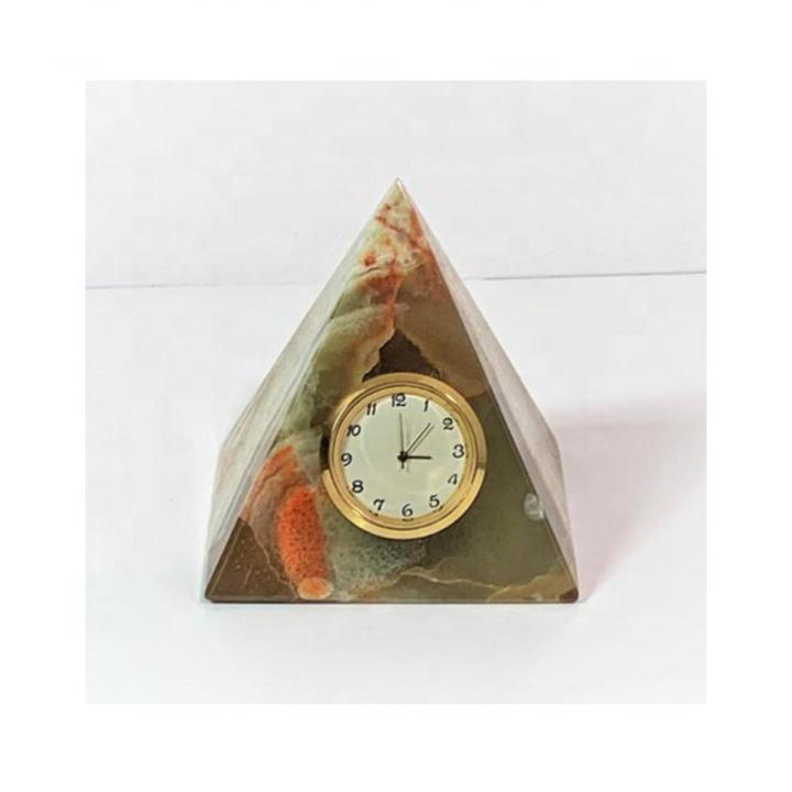 Egyptian Pyramid Clock , Marble Clock , Pyramid Shaped Clock. | Daraz.pk