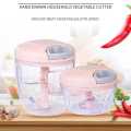 Multifunction Hand Pull Speedy Chopper Turbo Cutter Nicer Dicer Plus Vegetable Cutter/Chopper/Mincer/Mixer/Blender/Shredder to Chop Fruits Meat Onions/Nuts/Ginger/Herbs/Garlics. 