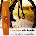 8 Piece Bicycle Reflector Set, Bicycle Reflectors Front Rear Set, Bicycle Reflectors Front and Rear Reflectors Rear Reflectors Bicycle for Mountain Bike Road Bike. 