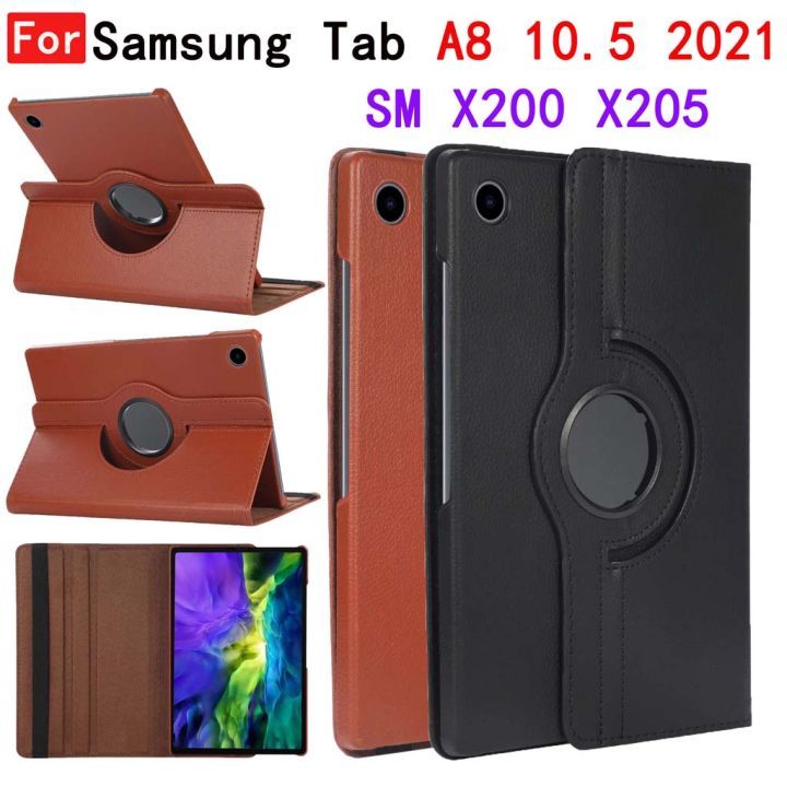 For CASE Samsung Tab  A8 2021 10.5" Cover Tablet Book Case, Tab Rotate 360" Book tablet Cover for Model X200 / X205/ X207