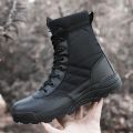 Men's Delta Military Tactical Boots High Quality Waterproof Non-Slip Outdoor Travel Shoes Black Sneakers for Men Hiking Shoes. 