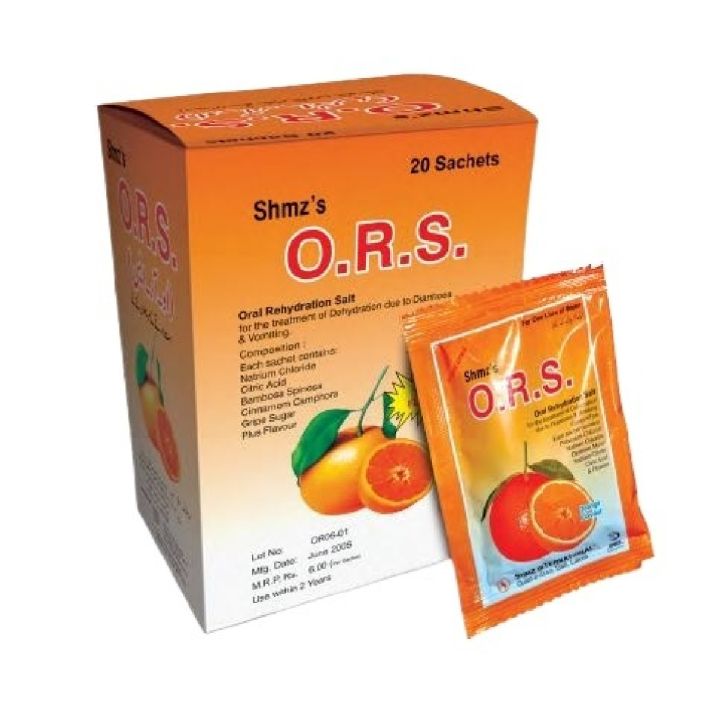 SHMZ’s ORS - ORS Orange Flavor - Dehydration Solution for ORS - 20 packet I Peditral ORS
