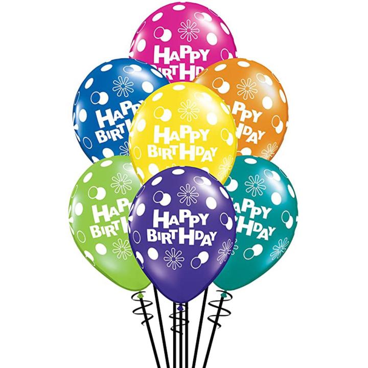 Pack of 20 Happy Birthday Balloons for Kids