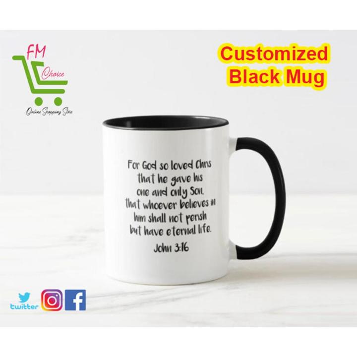Customized Black Mug