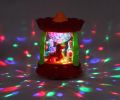 Lights and music carousel toy Battery Operated merry go round lights and sound bump and go. 
