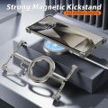 Metal Frameless Case for Samsung Galaxy S24 Ultra S23 Ultra with Magnetic Kickstand. 